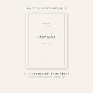 Baby Shower Sign Bundle — copertina del libro digitale BraiShop
