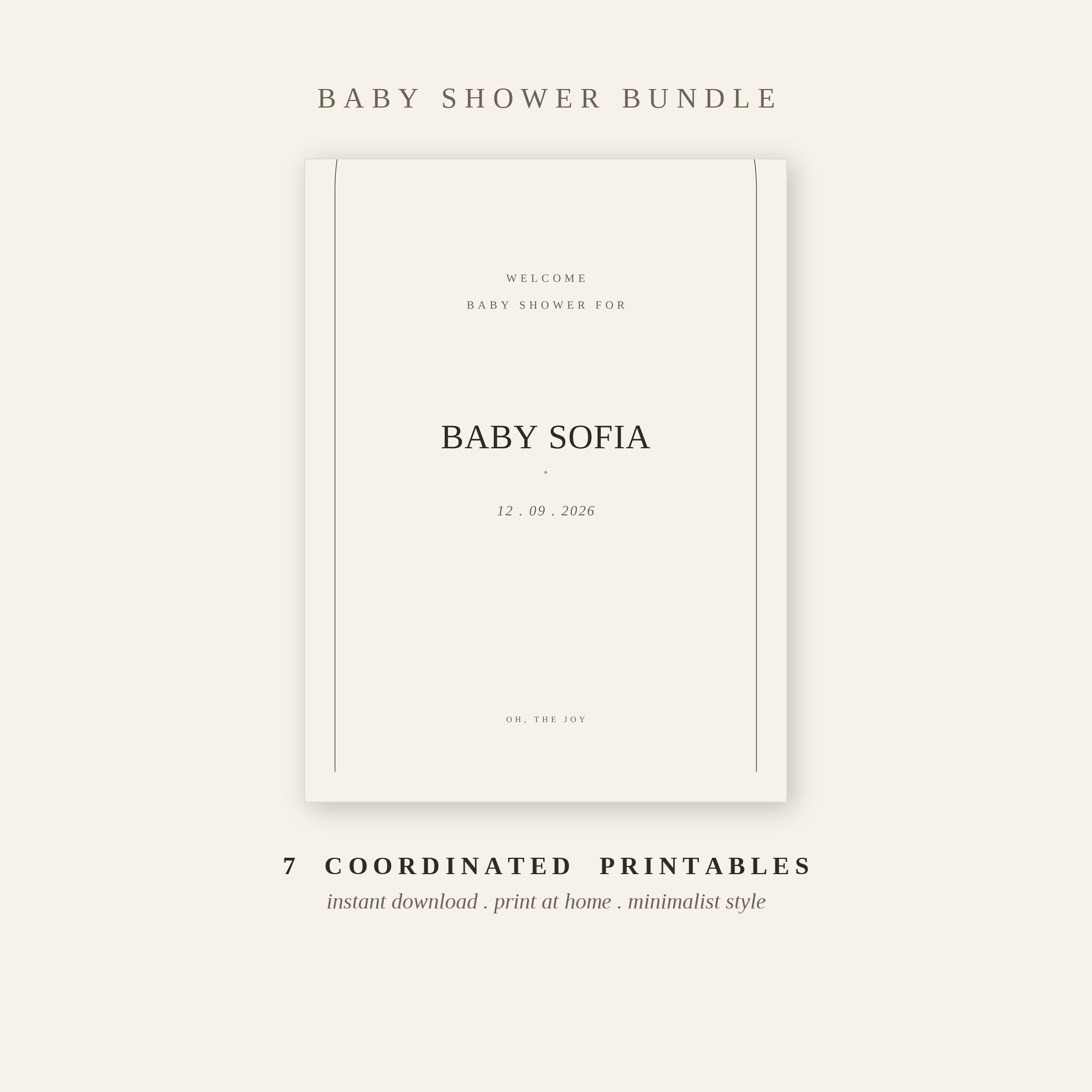 Baby Shower Sign Bundle — copertina del libro digitale BraiShop
