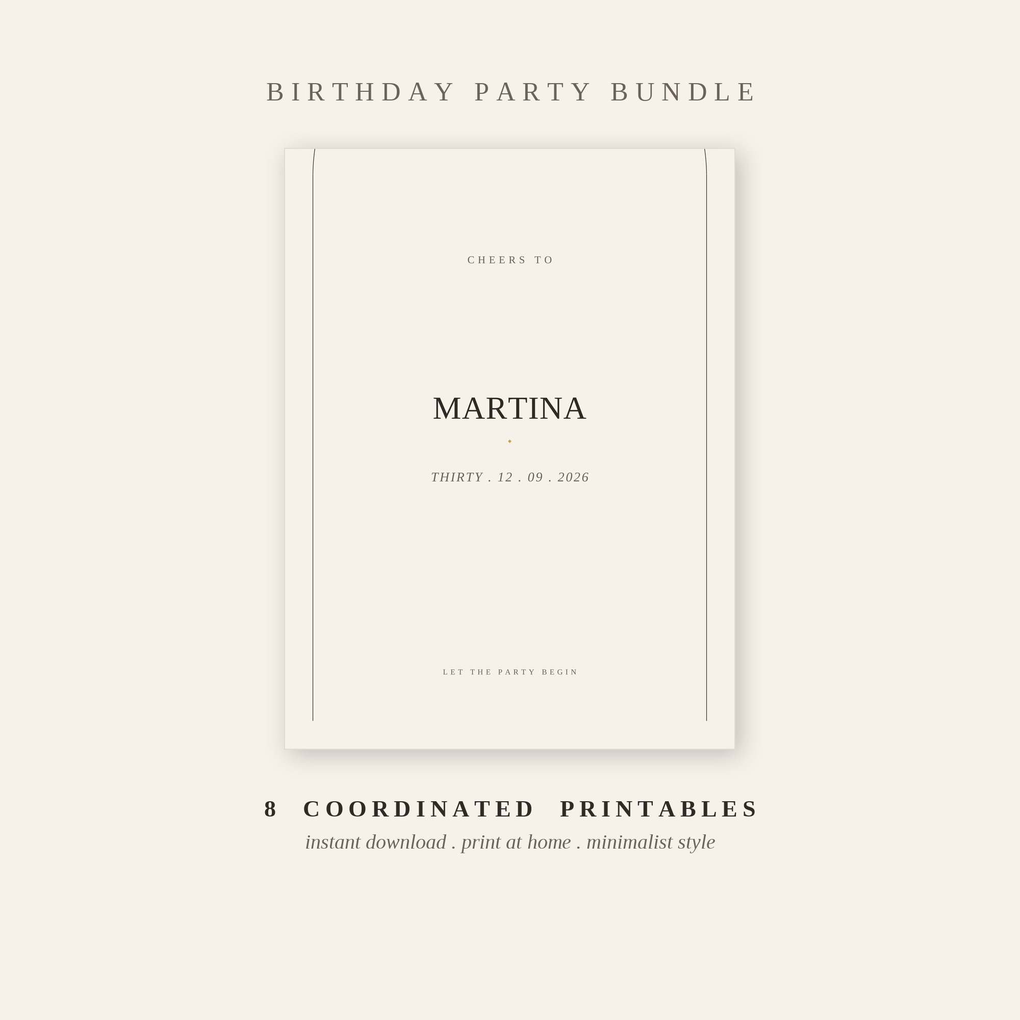 Birthday Party Sign Bundle — copertina del libro digitale BraiShop