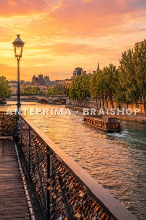 Wall art Parigi estate tramonto sulla Senna anteprima BraiShop