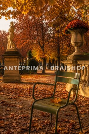 Wall art Parigi autunno Lussemburgo foglie dorate anteprima BraiShop