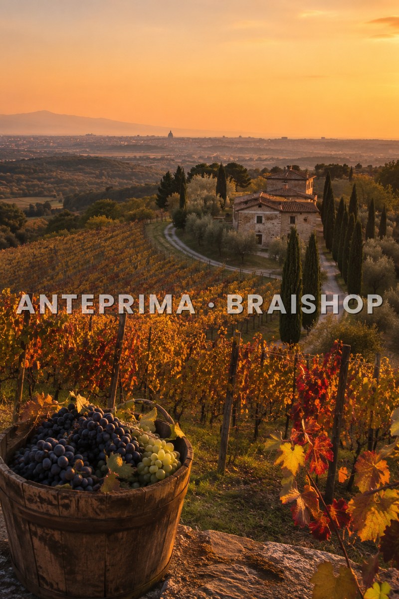 Wall art Roma autunno vendemmia Castelli Romani anteprima BraiShop