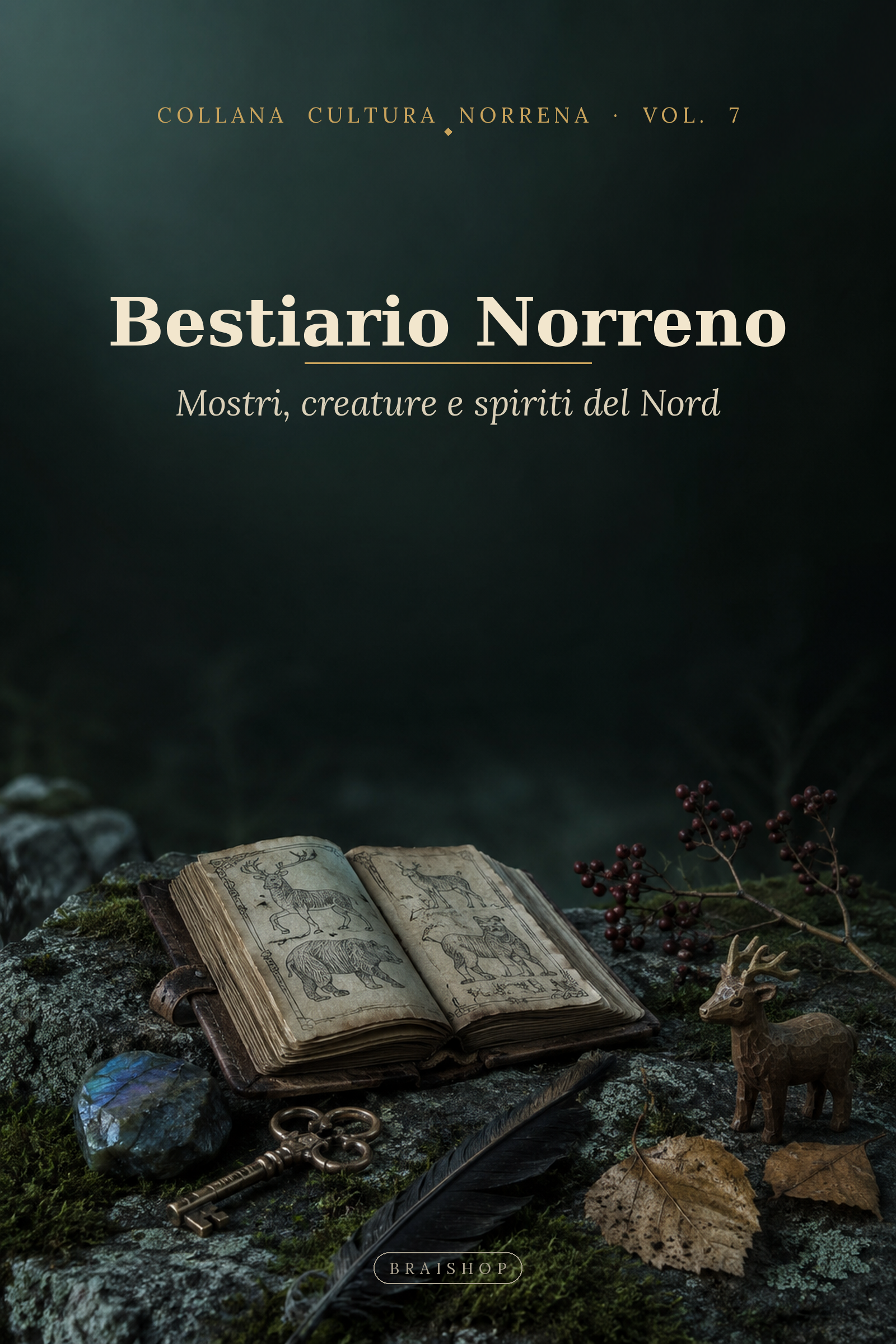 Bestiario Norreno — copertina del libro digitale BraiShop