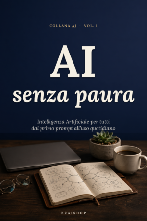 AI senza paura — Intelligenza Artificiale per tutti — Volume 1 — copertina del libro BraiShop
