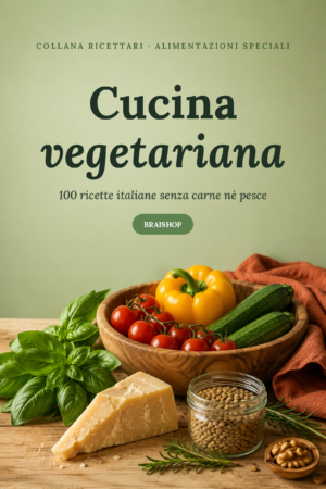Cover Cucina vegetariana — Collana Ricettari BraiShop
