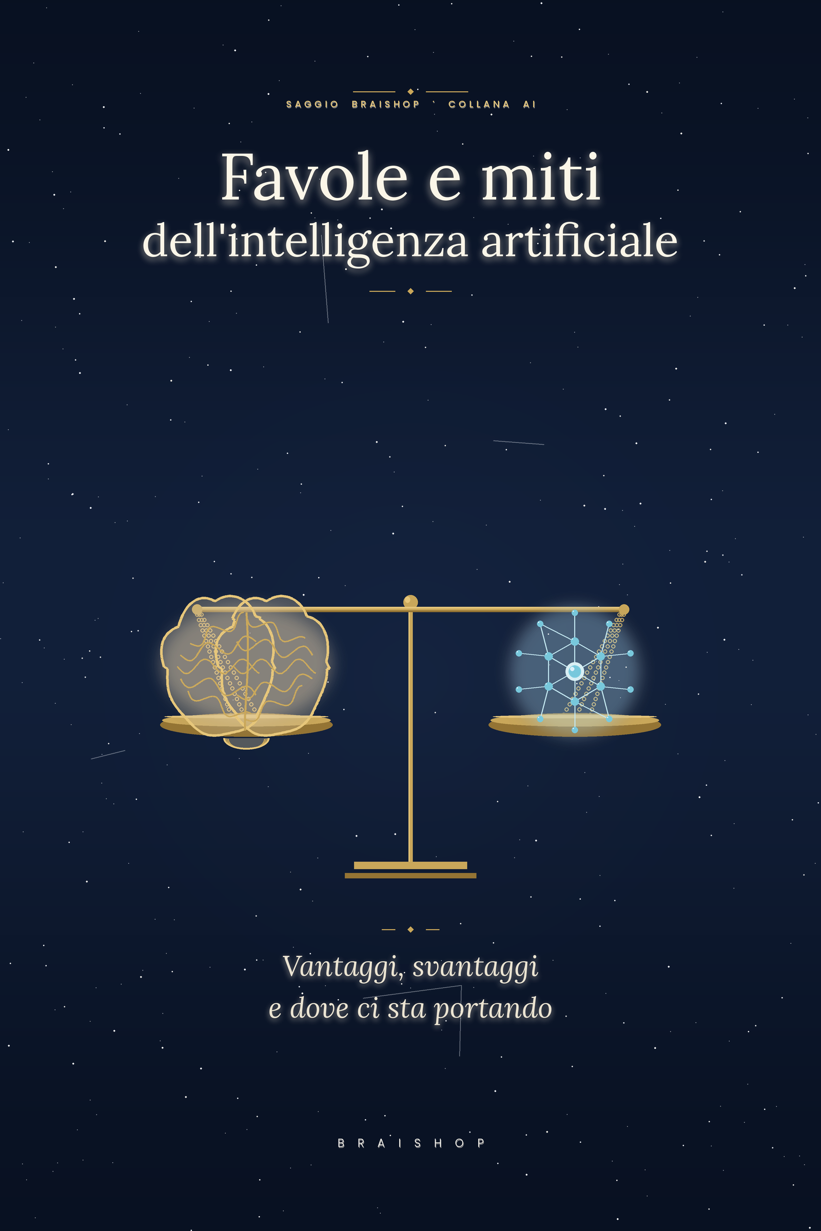 Favole e miti dell'intelligenza artificiale — copertina del libro digitale BraiShop
