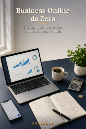 Business Online da Zero — copertina del libro digitale BraiShop