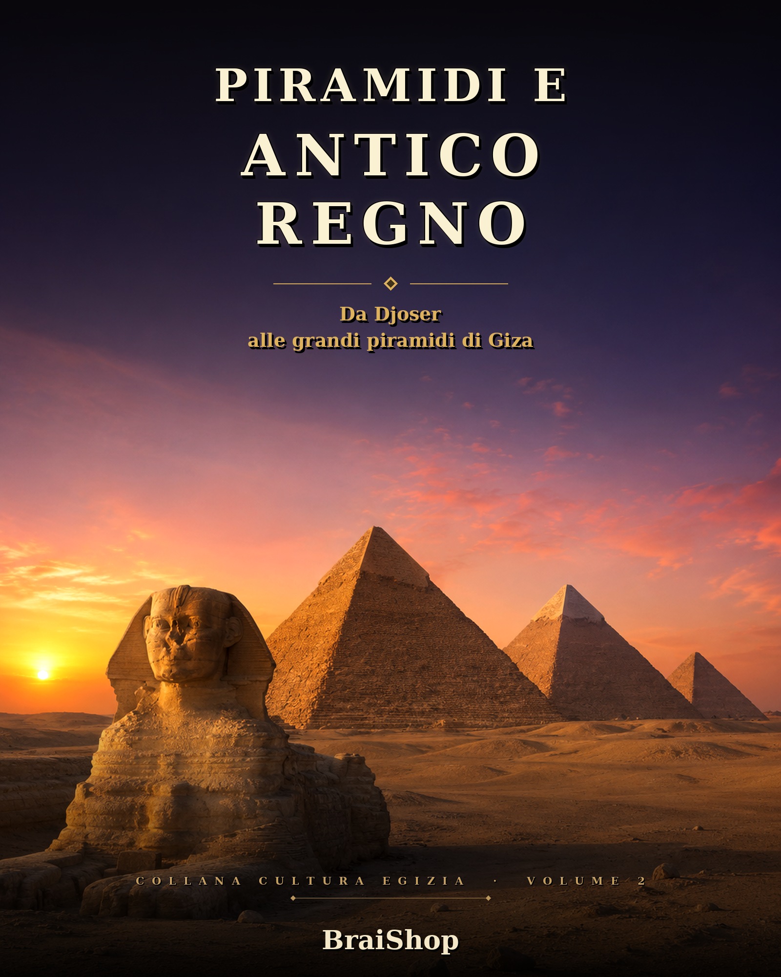 Piramidi e Antico Regno — copertina del libro digitale BraiShop
