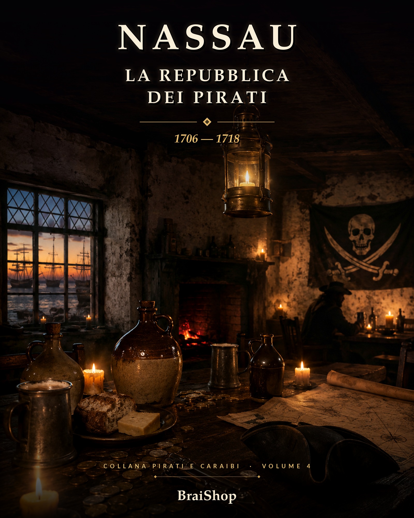 Nassau la repubblica dei pirati — copertina del libro digitale BraiShop
