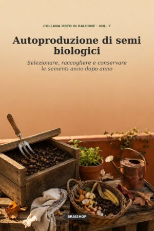 Autoproduzione di semi biologici in casa — copertina del libro digitale BraiShop