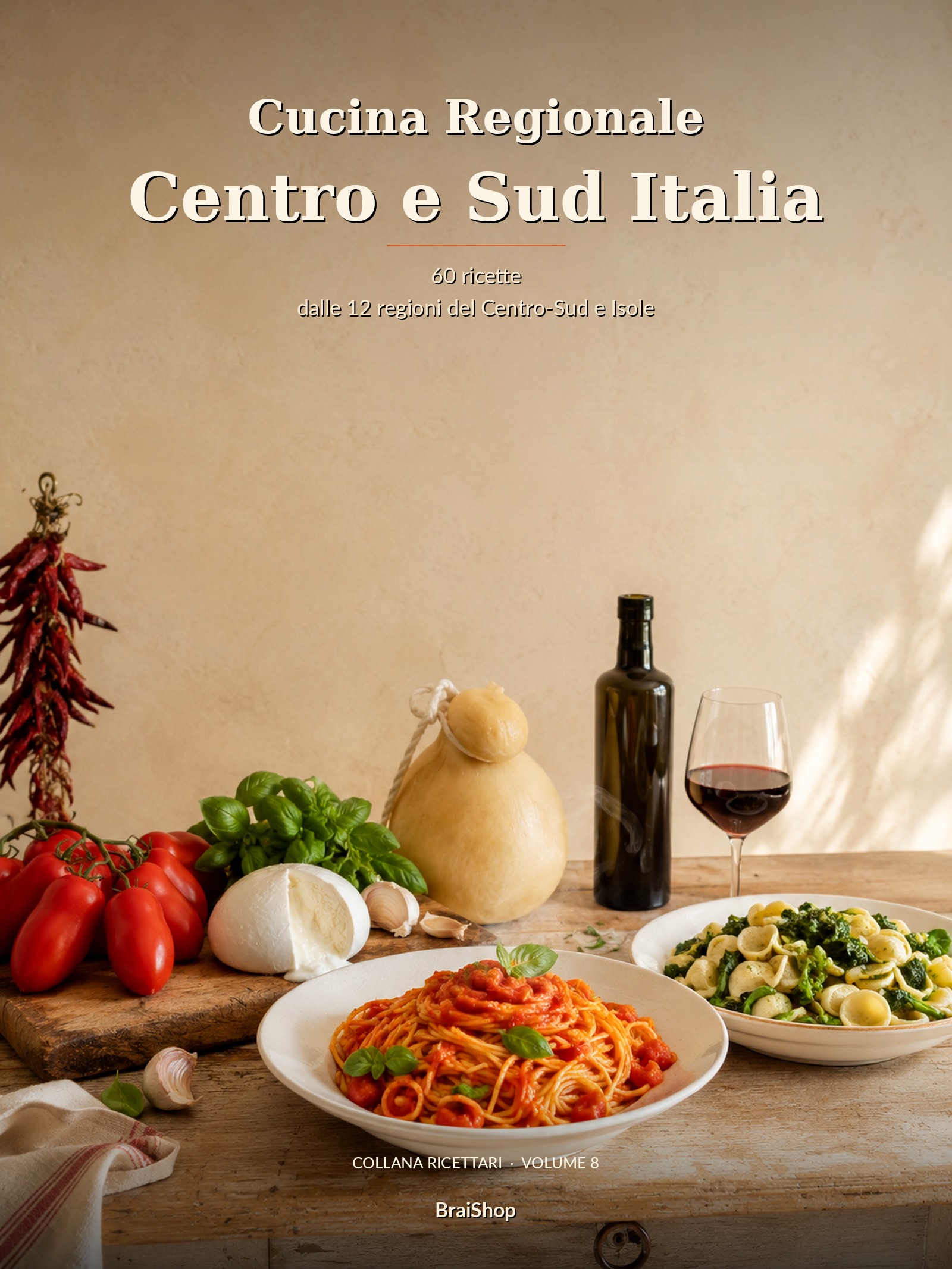 Cucina Regionale Centro e Sud Italia — copertina del libro digitale BraiShop